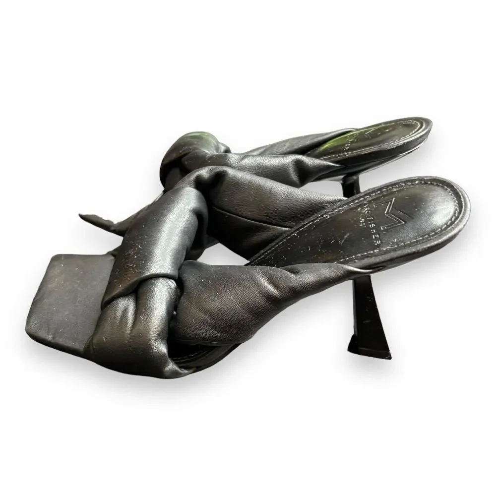 Marc Fisher‎ Women's Black Dellian Sandal Heels Size 7.5 EUC